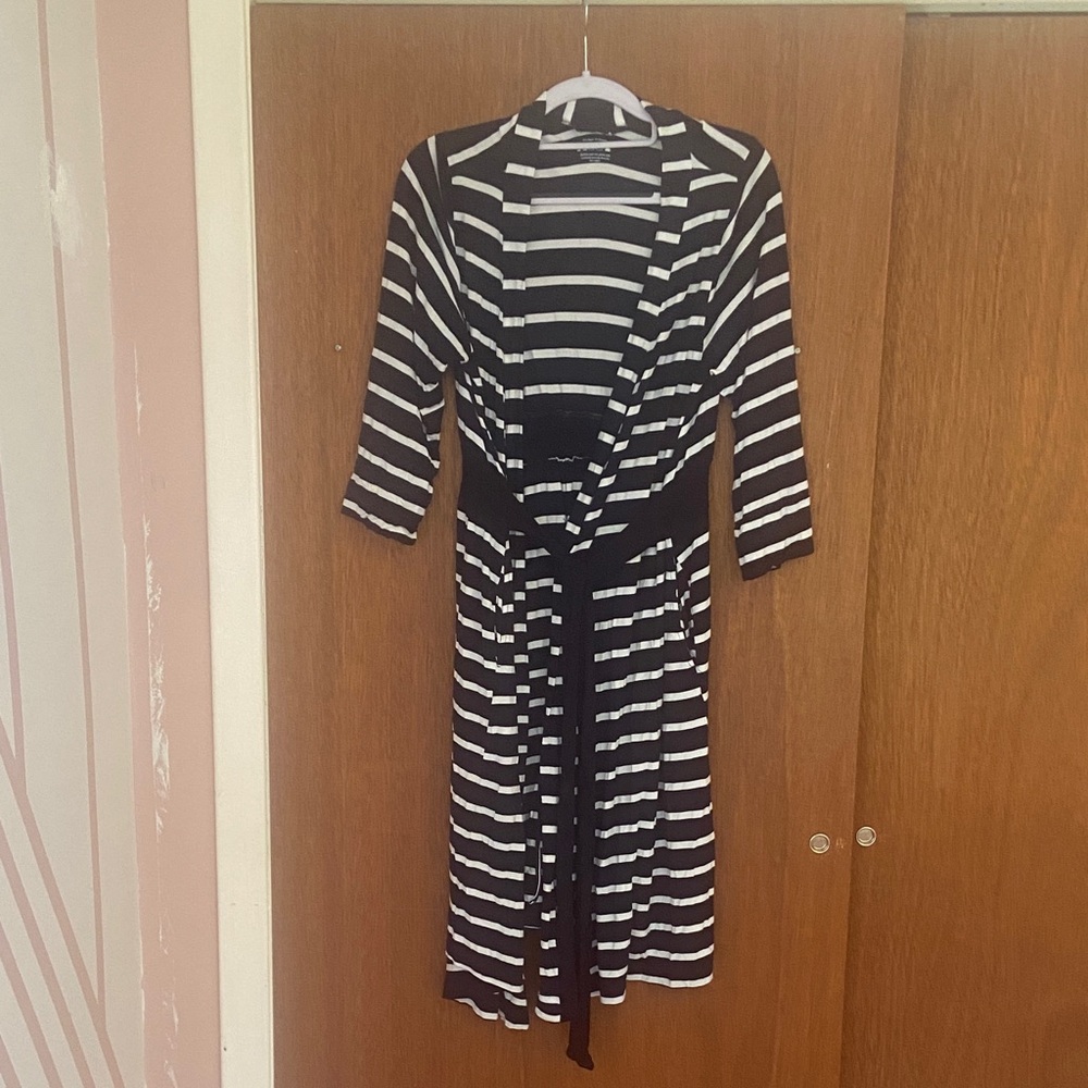 🧡 Women’s ‘Baby Be Mine’ striped nursing/maternity robe